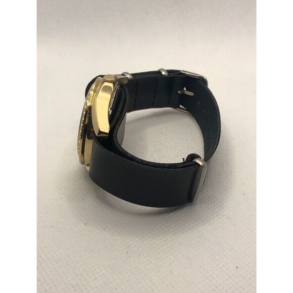 Fossil ES3343 Women's Black Leather Analog Champagne Dial Quartz Watch LP223 - Picture 8 of 9